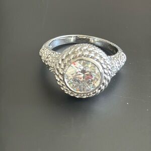 Judith Ripka Diamonique Sterling Silver Ring